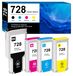 HP 728 Cartouches d'encre compatibles (pack de 4)