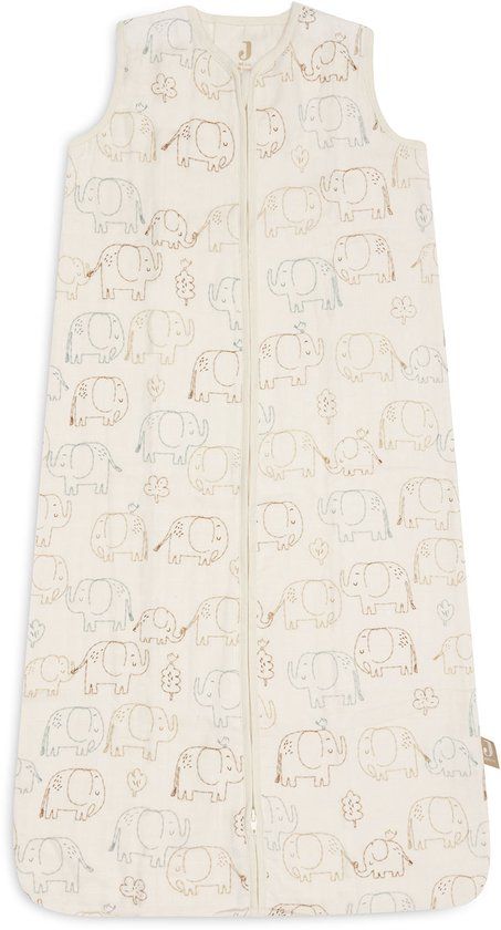 Jollein Slaapzak Baby Mouwloos 90cm - Hydrofiel - Elephant Tales