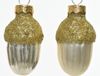 Decoris Eikel Glas Glans-Mat Glitter Parel dia3x4cm
