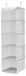 Organisateur de garde-robe suspendu - 5 compartiments - 6 poches - 30 x 30 x 108 cm - Rayé