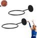 Ibenzoa® Robuste panier à ballons pour plusieurs ballons – fixation murale pour terrains de sport et espaces de loisirs