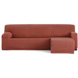 ECOMMERC3 Chaiselong bankovertrek, kort hoekdeel rechts, universeel en veelzijdig, chaise longue, oranje, eenvoudig te monteren bescherming voor rugleuning, zitting en armleuningen