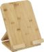 5Five Tablet/iPad houder - naturel - 26 x 20 cm - bamboe hout - standaard