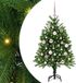 vidaXL Sapin de Noël avec 150 LED, pied, vert, 120 cm, PE