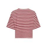 MSCH Copenhagen viscose gestreepte trui - donkerrood