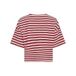 MSCH Copenhagen viscose gestreepte trui - donkerrood