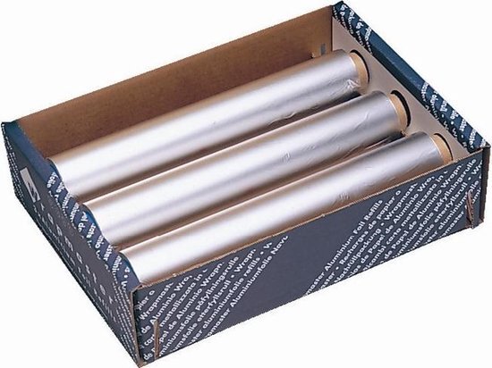 Wrapmaster Aluminiumfolie | 450mm x 90m | 3 Rollen