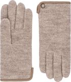 Roeckl Unisex Wol Vingerhandschoenen Maat S Beige Effen