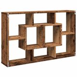 vidaXL Wandschap 85x16x52,5 cm bewerkt hout oud houtkleurig