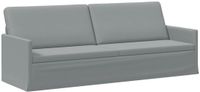 vidaXL Canapé 3 places Gris clair 220 x 81 x 82 cm Tissu