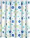 Ridder Kreise plastic douchegordijn Wit/Groen/Blauw