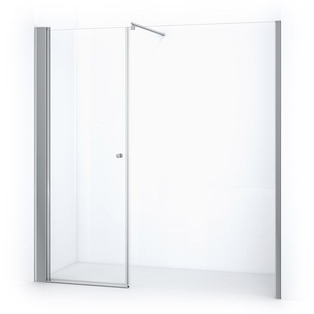 Maxaro Douchewand met Draaideur Zircon Comfort 200cm Chroom
