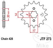 Ritzel Icecat Pignon 14Z PAS 428 Ø grosse denture 4 Diamètre intérieur 14/17