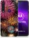 B2Ctelecom Back Cover voor Motorola One Macro Silicone Back Cover Vuurwerk