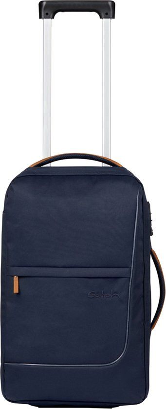 Satch Flow S Cabin Size Trolley pure navy - Handbagage - Blauw