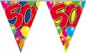 Folat Leeftijd vlaggenlijn - 50 jaar - 10 mtr - Abraham - verjaardagsfeest