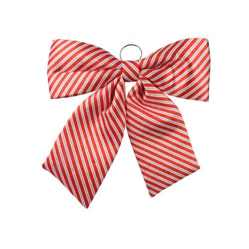 Decoris Strik polyester rood/wit rood/wit