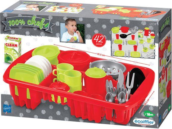 Ecoiffier Groot Afdruiprek Gevuld