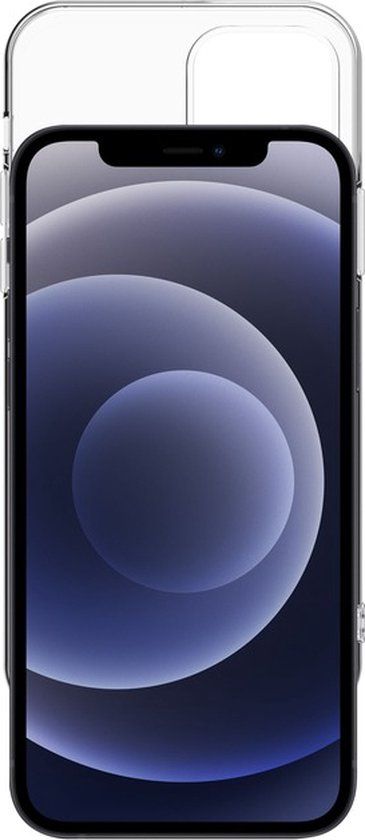 Muvit Hoesje + pakket met gehard glas Geschikt voor Apple iPhone 12/12 Pro RECYCLETEK SOUPLE, Transparant