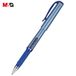 M&G ExpertGel Lot de 12 stylos gel bleus, pointe moyenne 1,0 mm, séchage rapide, écriture fluide avec grip antidérapant et capuchon pour bureau et école