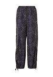 PUMA Sport relaxte broek met dierenprint en wijde pijpen voor Dames, Maat L