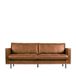 Drawer Bronco Tuxedo sofa 3 zitplaatsen Cognac