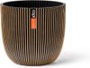 Capi Europe - Pot de fleurs sphérique Groove 'made with' or - 25x23 - Or