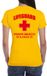 Bellatio Decorations Shoppartners Bv Lifeguard / strandwacht verkleed t-shirt / shirt Lifeguard Miami Beach Florida geel voor dames - Bedrukking aan de achterkant / Reddingsbrigade shirt / Verkleedkleding / carnaval / outfit M