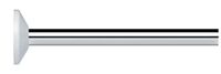 Spirella 10.10329 universele douchestang, verchroomd, aluminium Aspect, 82 x 3 x 3 cm