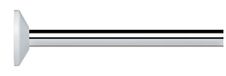 Spirella 10.10329 universele douchestang, verchroomd, aluminium Aspect, 82 x 3 x 3 cm