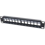 Panneau de brassage 10'' pour keystones - 12 ports
