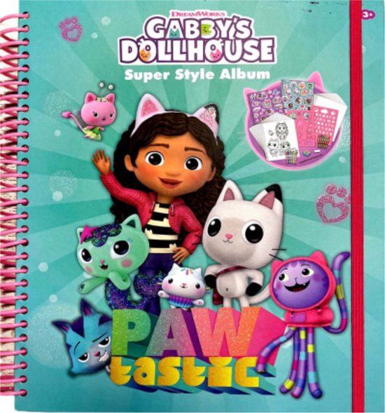 Gabby's Dollhouse Super Style Album Kleurset - Multi kleuren - 3+ jaar