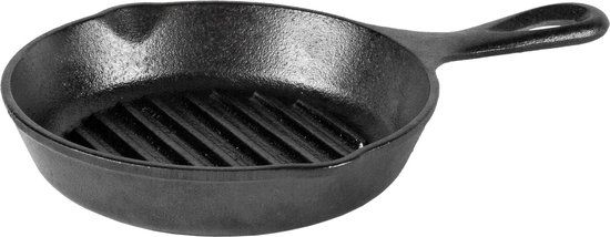 Lodge Round Grillpan L3GP - 16,5 cm | Gietijzeren Grillpan