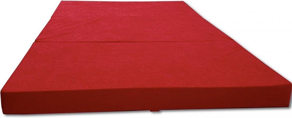 Viking Choice Logeermatras - 120x200x10 cm - Rood - Opvouwbaar