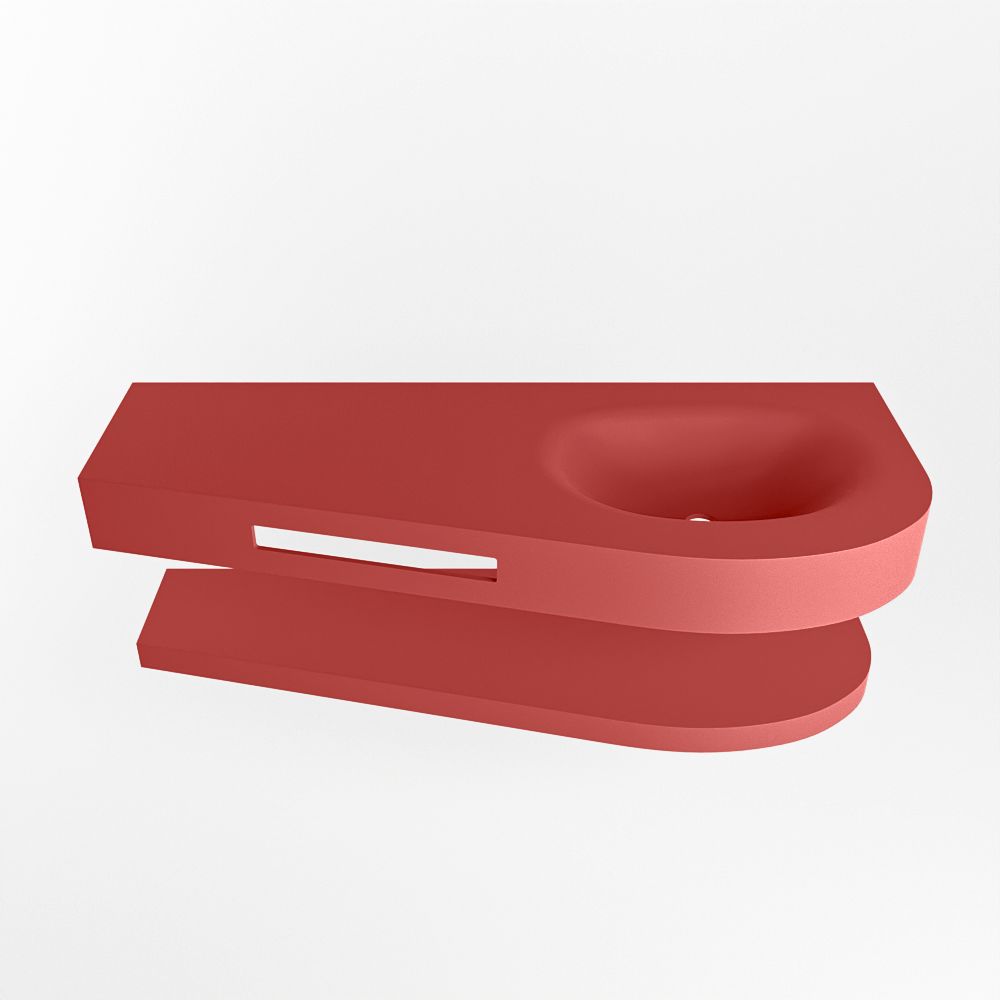 Mondiaz Riva Dulcet badkamermeubel 120 cm - fire - rechts zonder lade