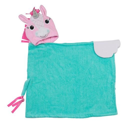 Zoocchini Kinder Badcape Allie the Alicorn - groen