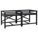 vidaXL Wasmachineverhoger 2 stuks Zwart 120 x 56 x 52 cm Staal