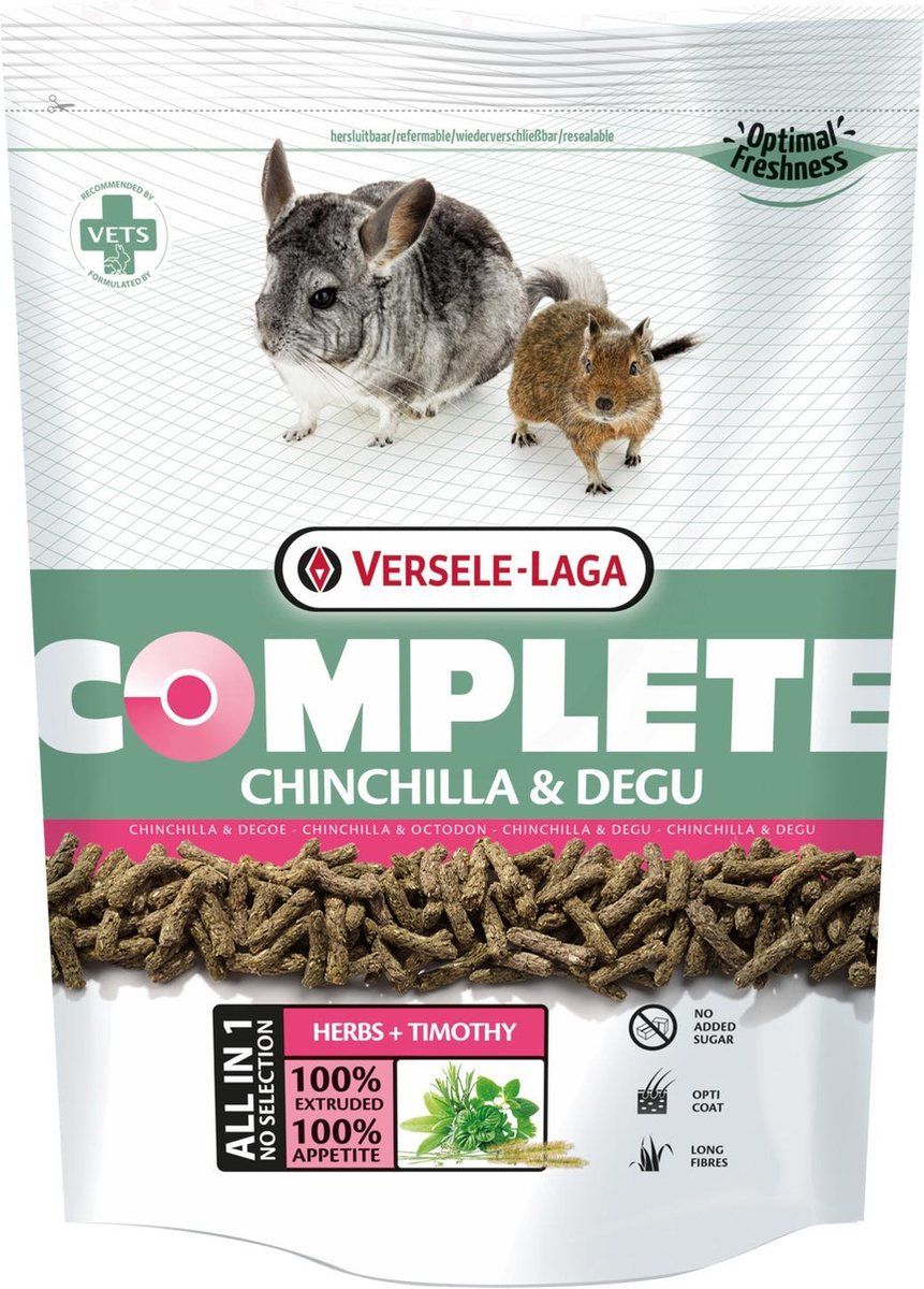 VERSELE-LAGA Chinchilla & Degu Complete - Knaagdierensnack - 500 g