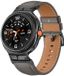 Strap-it Luxe leren bandje met gespsluiting - horlogeband leer geschikt voor Samsung Galaxy Watch 9 (40/44mm) / Watch 8 (40/44mm) / 8 Classic (46mm) - grijs