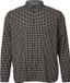 s.Oliver Geruit overhemd met lange mouwen en borstzak - Regular Fit - Zwart - 5XL