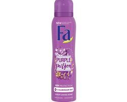 Fa Deodorant Deospray - Purple Passion - 150 ml - Anti-White Stripes - Women