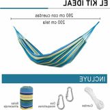 Merkloos Tuin Hangmat 200 x 80 cm - Blauw