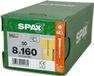 Spax Universale Houtschroeven 8x160mm WIROX T-40 Kegel 50st