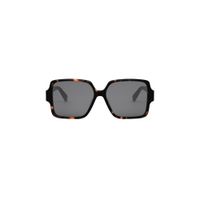 Celine CL40316U Lunettes de Soleil Femme Havane Carrées Gris 60mm