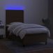 Maison Exclusive - Sommier à lattes de lit et matelas et LED Marron foncé 90x200cm