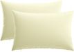 vidaXL - Coussin - 2 pièces - HEERLEN - Crème - 50 x 80 cm - Polyester