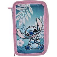 DanneelsNV Pennendoos - with 3 compartments - blauw Hawaï - Lilo & Stitch