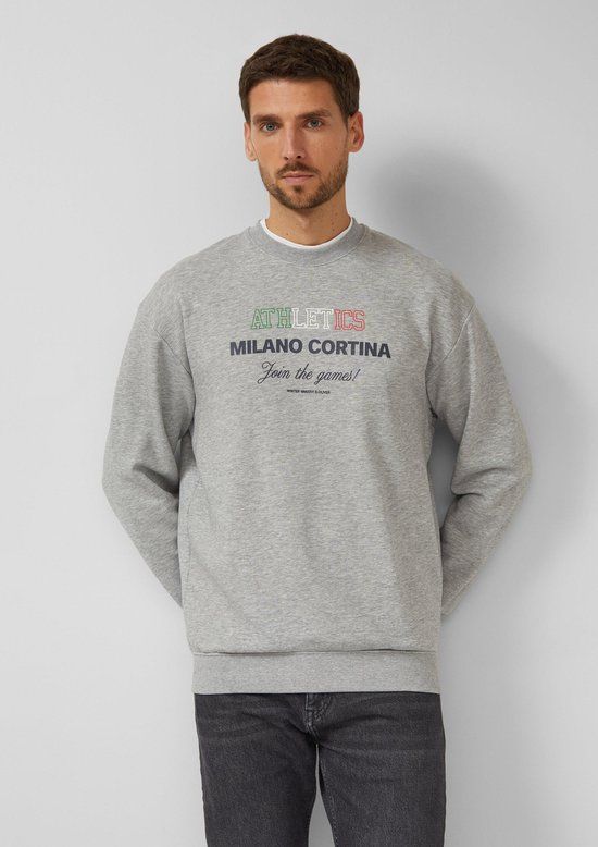 s.Oliver Sweatshirt grijs gemêleerd