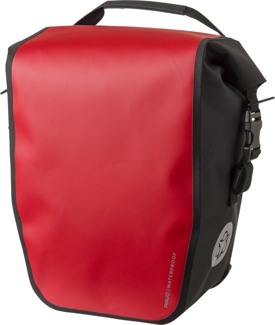 AGU Clean Enkele Fietstas Shelter Click&#39;nGo Medium - Rood - 17L - Waterdicht