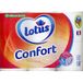 LOTUS Confort Papier Toilette Blanc 2 Épaisseurs (Paquet de 12 Rouleaux, 200 Feuilles)